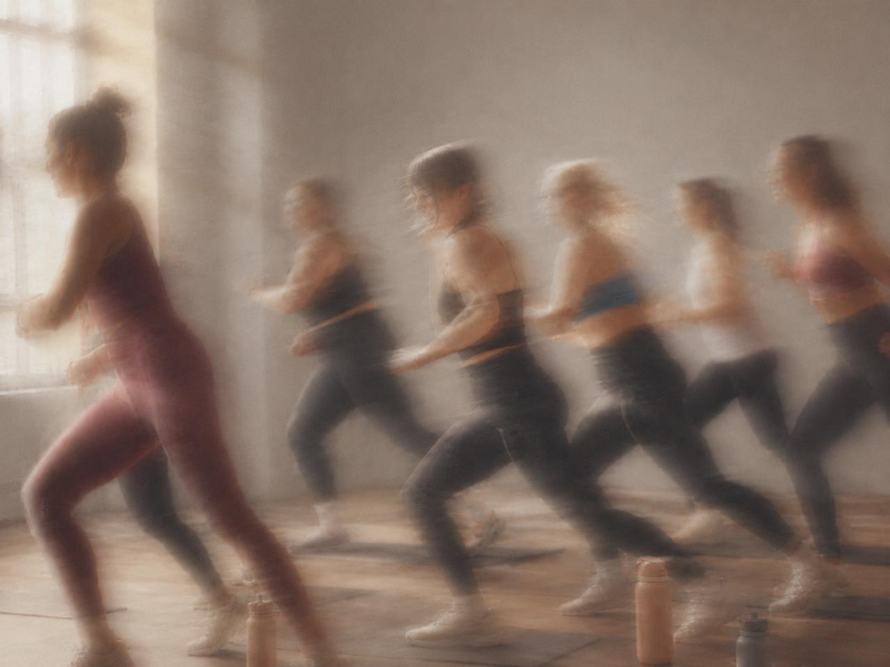 Cardio class in motion