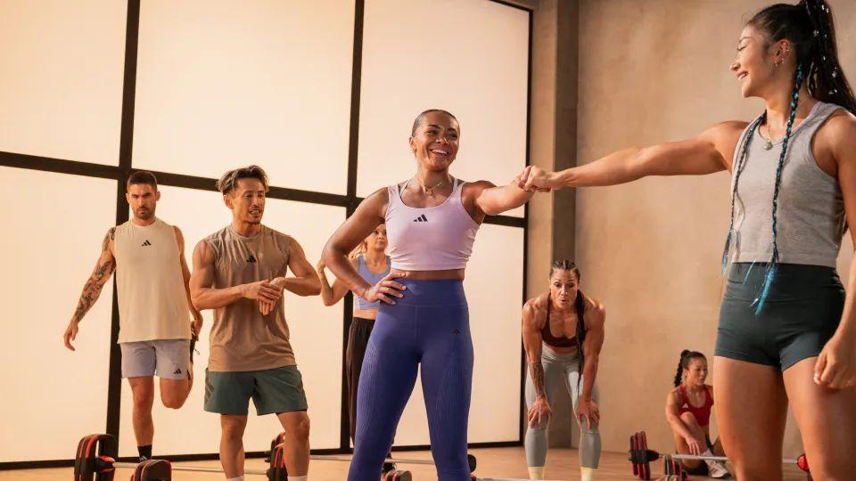 People training at their own pace